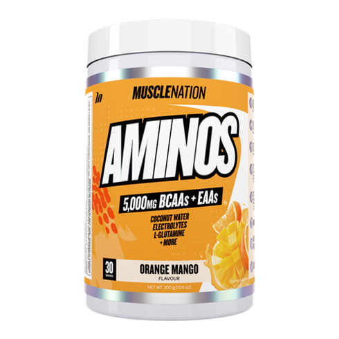 Aminos Orange Mango 300g-MuscleNation-Matakana Pharmacy