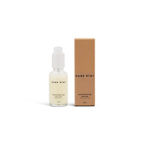 Image of NUDE KIWI Resurfacing Serum 30ml next to box