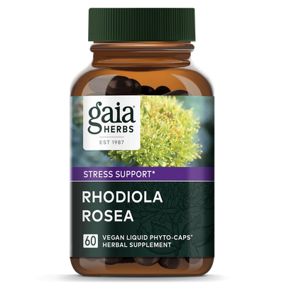 Gaia Herbs Rhodiola Rosea, front of pack