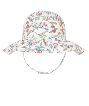 Image of Baby Girls Rosemary Floppy Hat Off White Large