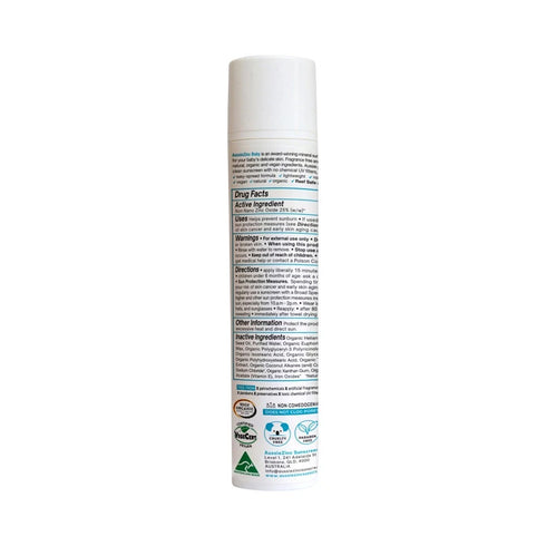 Baby SPF50+ Organic Mineral Sunscreen Fragrance Free-AussieZinc-Matakana Pharmacy