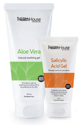 Salicylic Acid Gel 50ml + Aloe Vera Gel 100ml Combo-Matakana Pharmacy