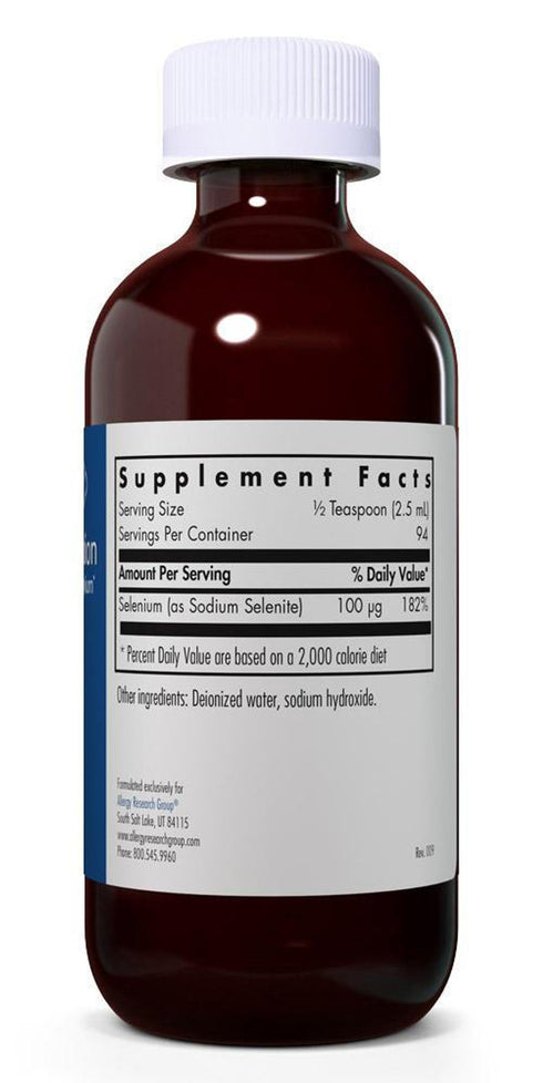 Image of Selenium Solution 236ml supplement facts