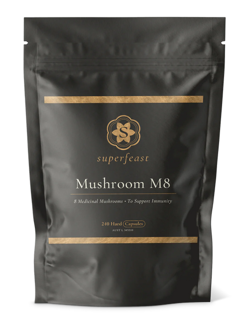 Mushroom M8 240 Caps-Matakana Pharmacy