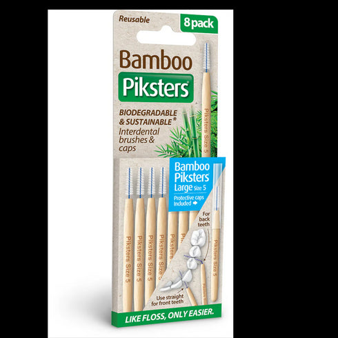 Piksters Bamboo Size 5 Blue 8pk-Piksters-Matakana Pharmacy