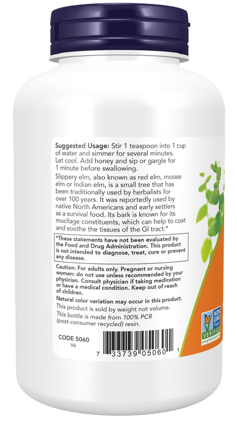 Image of Slippery Elm Powder 113g suggested usage