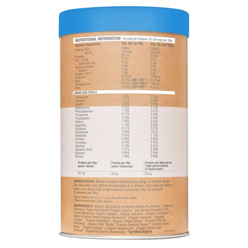 Image of Raw Protein Slim & Tone Vanilla Cinnamon directions
