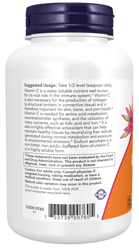 Image of Sodium Ascorbate Powder 1361g suggested usage