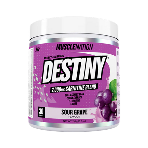 Destiny Fat Burner Sour Grape 195g-MuscleNation-Matakana Pharmacy