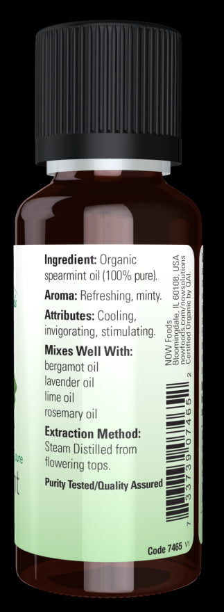 Image of NOW Organic SPEARMINT OIL (Mentha Spicata) ingredients