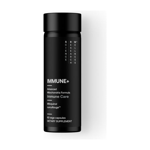 SRW Black Immune+ 60 vege capsules, black bottle, front of pack