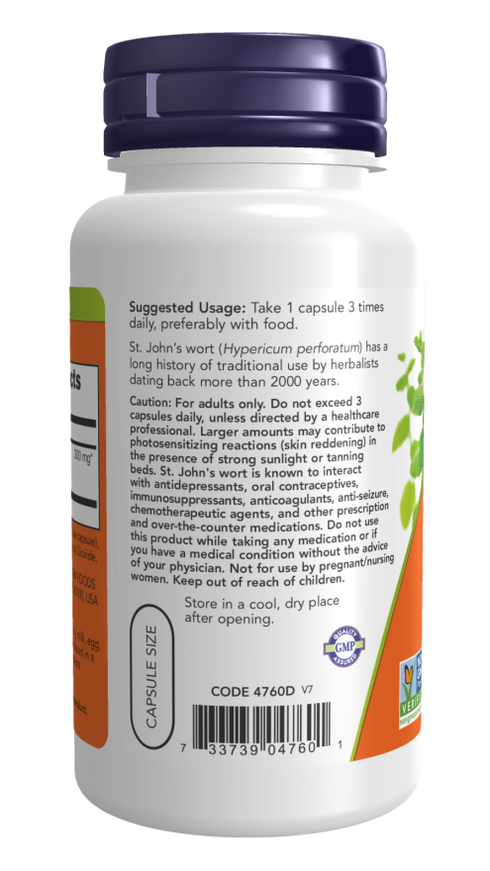 Image of St. John's Wort 300mg 100vcaps suggested usage