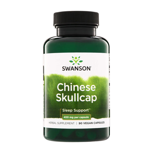 Swanson Chinese Skullcap 400mg, 90 vegan capsules, front of pack