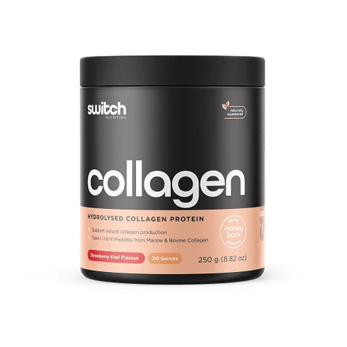 Switch Collagen Strawberry Kiwi 250g-Switch Nutrition-Matakana Pharmacy