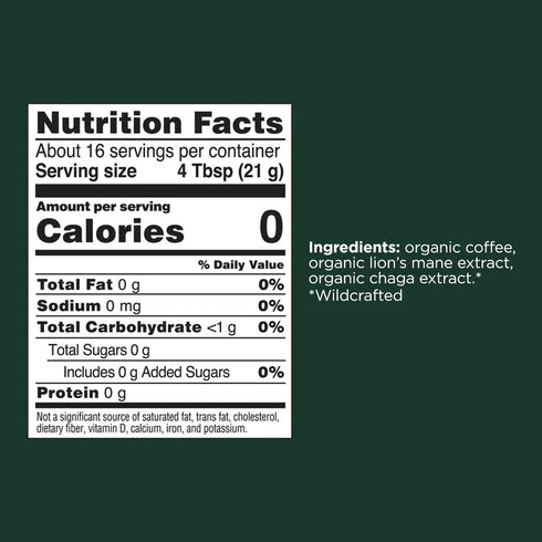 Image of Think Organic Coffee nutrition facts