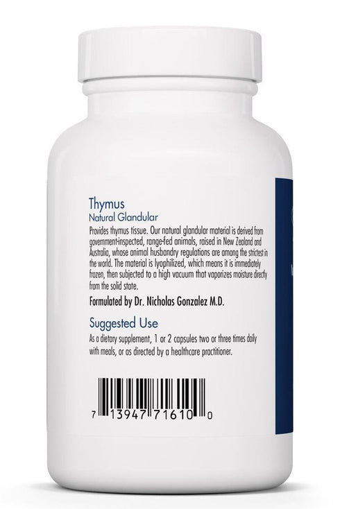 Image of Thymus Natural Glandular 75caps suggested use