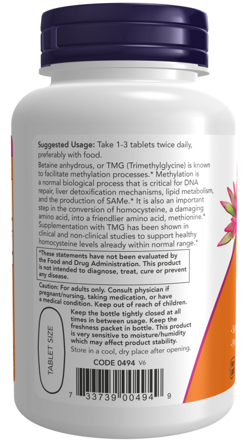 Image of TMG 1000mg 100tabs suggested usage