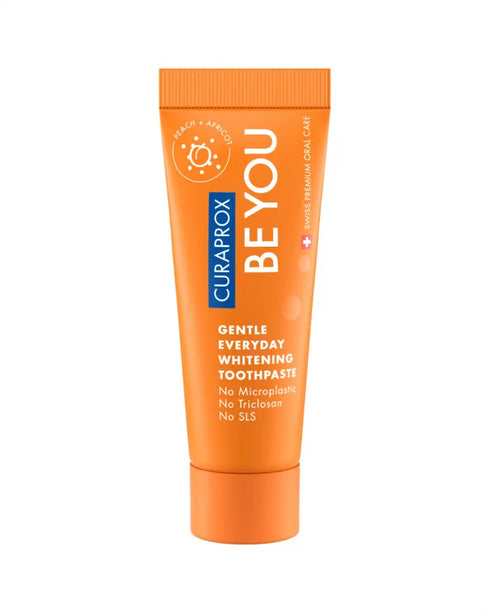 Be You Peach Apricot Toothpaste Travel Size 10ml-Curaprox-Matakana Pharmacy