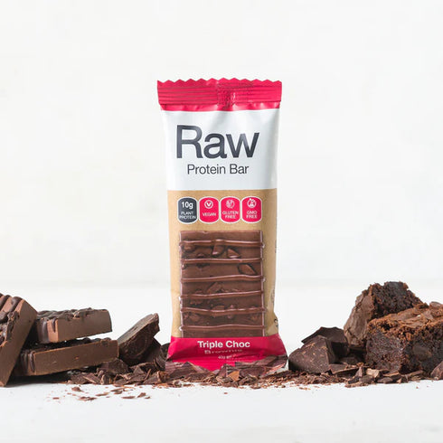 Image of Raw Protein Bar - with chocolate in background