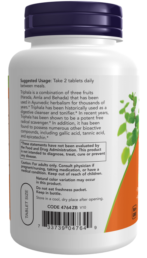Image of Triphala 500mg 120tabs suggested usage
