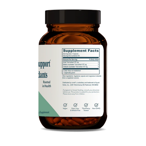 Image of Triphala - Digestive Support + Antioxidants 60vcaps supplement facts