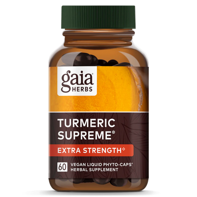 Gaia Herbs Turmeric Supreme: Extra Strength, front of pack