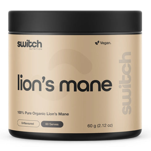 Switch Essentials Lion's Mane Powder 60g-Switch Nutrition-Matakana Pharmacy