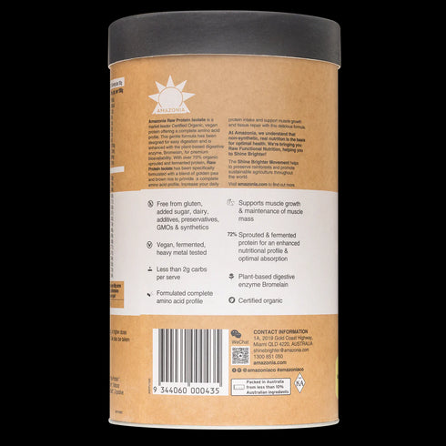 Image of Raw Protein Isolate Vanilla info