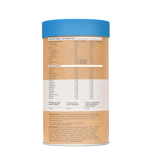 Image of Raw Protein Slim & Tone Vanilla Cinnamon nutritional information