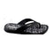 Walkable Beach Venice men's jandal in black with camo print footbed