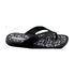 Walkable Beach Venice men's jandal in black with camo print footbed