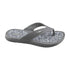 Walkable Beach Venice men's jandal in grey with camo print footbed