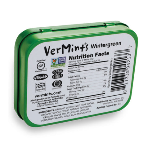 Image of vermints back of tin