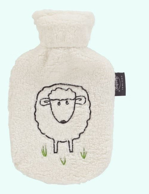 Hot Water Bottle Soft Sheep Cover 0.8L-FASHY-Matakana Pharmacy