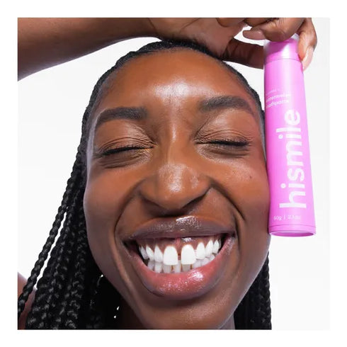 Image of woman holding HISMILE Toothpaste Watermelon 60g