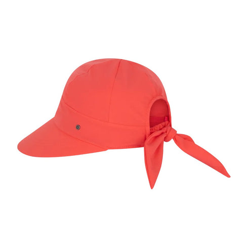 Kooringal Women's Bow Cap Poppy in Coral, view 4