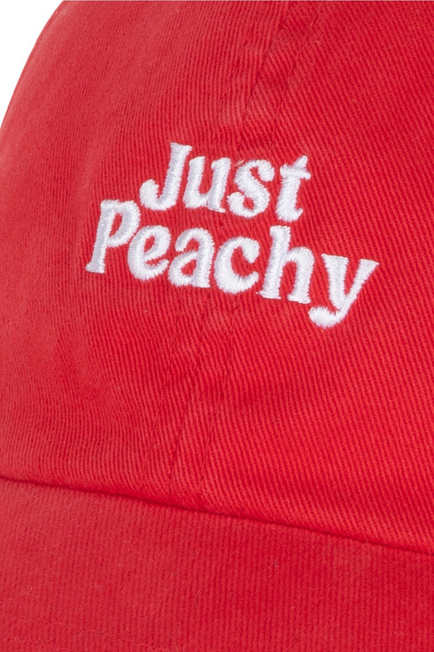 Kooringal Women's Dad Cap Slogan Bay in Red, view 3