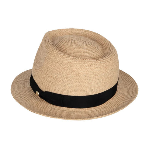 Kooringal Women's Fedora Hat Palm Beach in Natural/Black, view 4