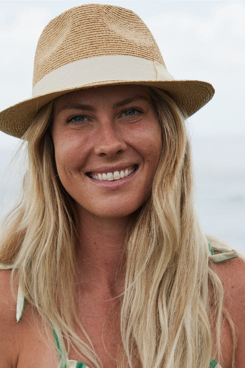 Kooringal Women's Fedora Hat Palm Beach in Natural/Ivory, view 2