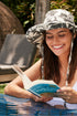 Kooringal Women's Floppy Hat Coral Bay in Black, view 3