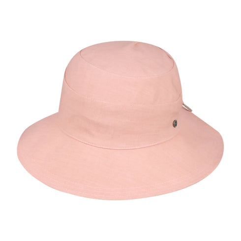 Kooringal Women's Mid Brim Hat Jean in Dusty Pink, front