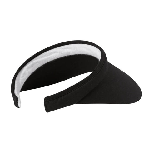 Kooringal Women's Push On Visor Hat Ellen in Black, view 3