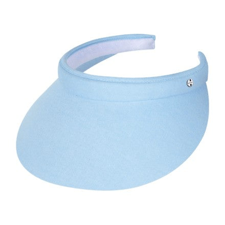 Kooringal Women's Push On Visor Hat Ellen in Sky Blue, front