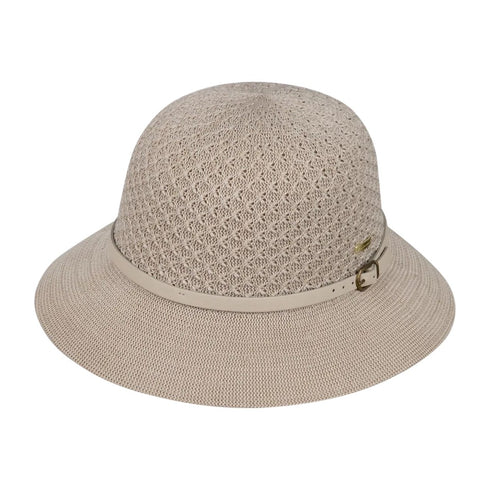 Kooringal Women's Short Brim Hat Cassie in Taupe, front