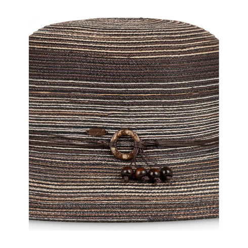 Kooringal Women's Short Brim Hat Sophia in Chocolate, front
