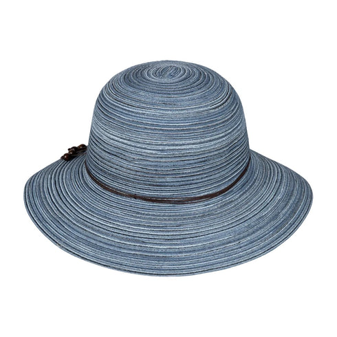 Kooringal Women's Short Brim Hat Sophia in Denim, front