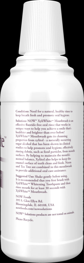 Image of XyliWhite Mouthwash, Neem & Tea Tree with Mint 473ml suggested usage