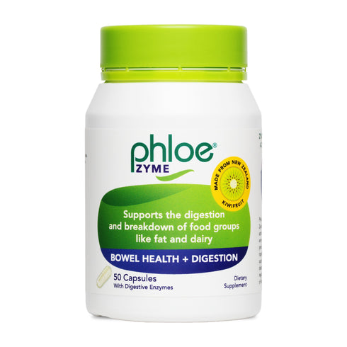 Phloe Zyme Bowel Health plus Digestion 50 capsule bottle