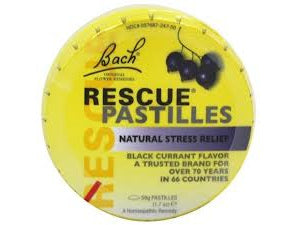 Rescue Remedy Pastilles Blackcurrent 50g-Matakana Pharmacy