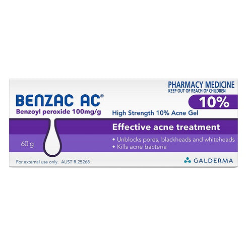 BENZAC AC Gel 10% 60g-Matakana Pharmacy